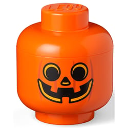 LEGO Pumpkin Storage Head Plastic Orange 1 pc