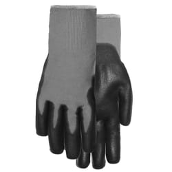 MidWest Quality Gloves One Size Fits All Nylon Black Dipped Gloves