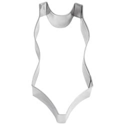 R&M International Corp International Corp 2 in. W X 4 in. L Bathing Suit Cookie Cutter Silver 1 pc
