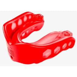 Shock Doctor Gel Max Adult Red Athletic Mouthguard Strap Included