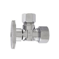 Keeney 5/8 in. Compression in. X 1/2 in. Compression Brass Angle Valve