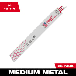 Milwaukee Torch 9 in. Bi-Metal Blade Set 5 TPI 25 pc
