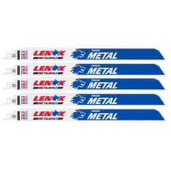Lenox Lazer 12 in. Bi-Metal Reciprocating Saw Blade 14 TPI 5 pk