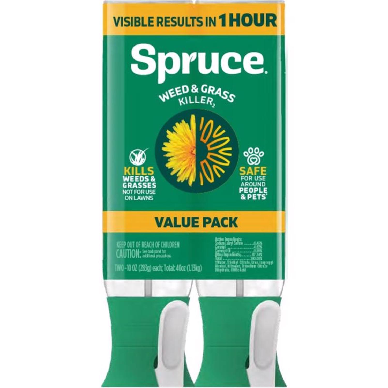 Spruce EZ Aim Twin Pack Weed and Grass Killer RTU Liquid 10 oz -  810121300077