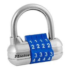 Master Lock 2 1/2 in. W Hardened Steel 4-Digit Combination Combination Padlock