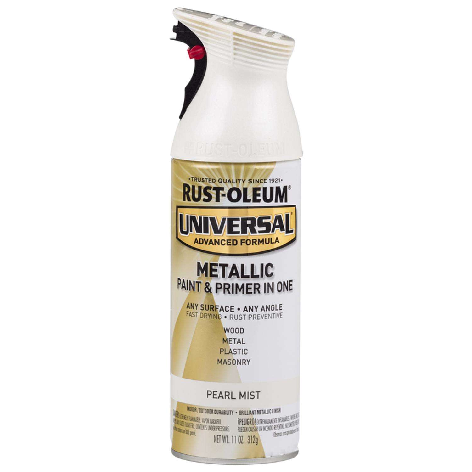 Rust Oleum Universal Metallic Pearl Mist Paint Primer Spray Paint 11 oz Mfr 261411 Ace Hardware