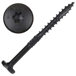 Screw Products NOVA #14 in. X 3 in. L Star Black Steel Lag Screw 50 pk