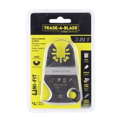 Trade A Blade High Carbon Steel 3-in-1 Rigid Scraper Blade Adhesive Removal 1 pk