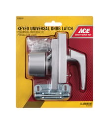 Ace Aluminum Keyed Universal Knob Latch 1 pk