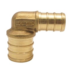 Apollo 3/4 in. PEX Barb in to X 1/2 in. D PEX Barb in to Brass 90 Degree Elbow