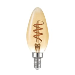 Globe Electric Vintage B10 E12 (Candelabra) LED Bulb Soft White 40 Watt Equivalence 1 pk
