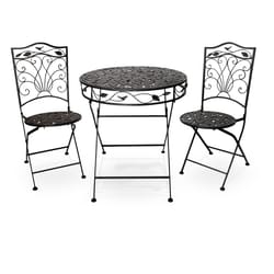 Alpine 3 pc Black Metal Bistro Set