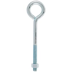 Hampton 1/2 in. X 8 in. L Zinc-Plated Steel Eyebolt Nut Included