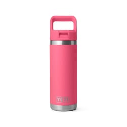 YETI Rambler 18 oz Tropical Pink BPA Free Bottle Straw Cap Water Bottle