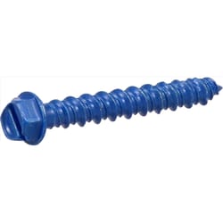 HILLMAN Tapper 1/4 in. D X 1.75 in. L Steel Hex Head Concrete Screw Anchor 100 pk