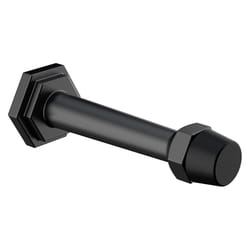 National Hardware Powell 5/8 in. W X 3-19/32 in. L Zinc Matte Black Door Stop Mounts to door and wal