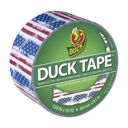 Duck 1.88 in. W X 10 yd L American Flag Duct Tape