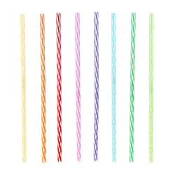 KIKKERLAND Assorted Plastic Reusable Straws