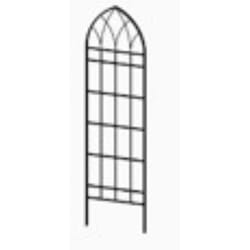 Living Accents 80 in. H Black Steel Garden Trellis