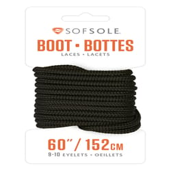 Sof Sole 60 in. Black Boot Laces