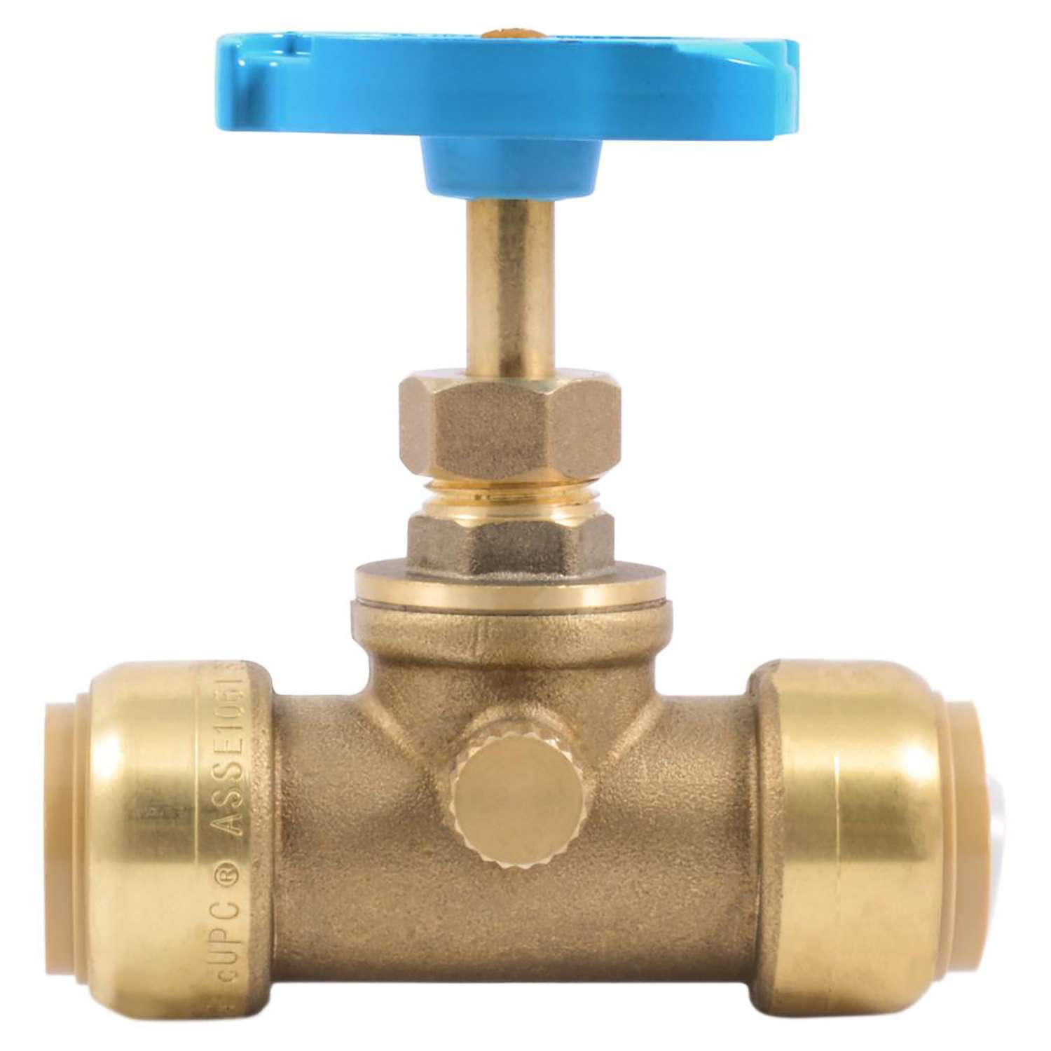 SharkBite 3/4 PTC Brass Stop and Waste Valve Ace Hardware