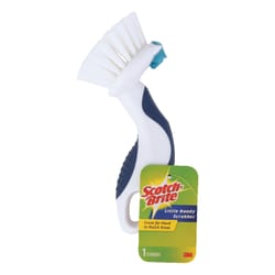 Scotch-Brite 2.5 in. W Hard Bristle 4 in. Plastic Handle Scrubber