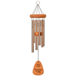 Wind River In Loving Memory Bronze Aluminum/Wood 18 in. Wind Chime