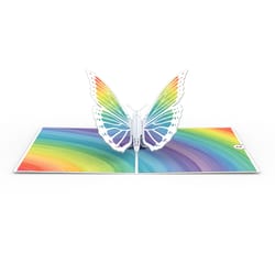 Lovepop Pop-Up Greeting Card Rainbow Butterfly