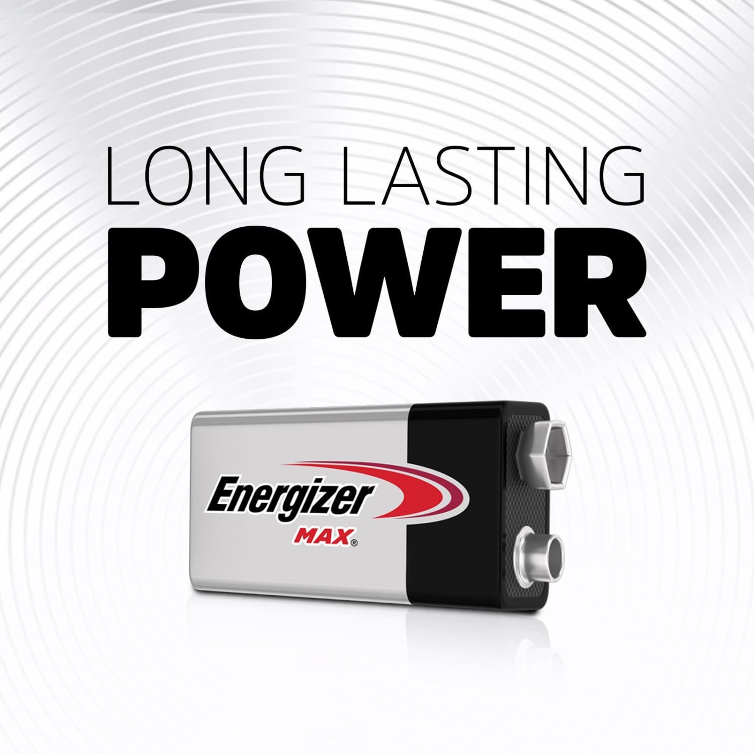Energizer Max 9-Volt Alkaline Batteries 2 pk Carded
