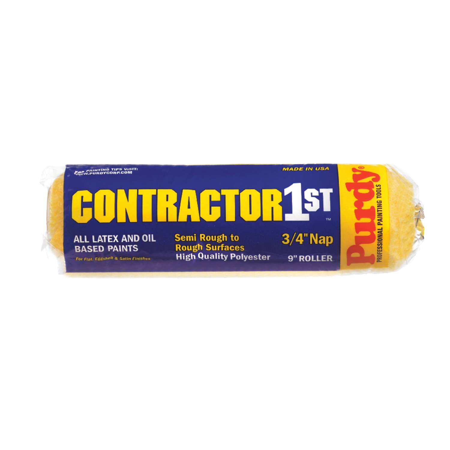 Purdy Contractor 1st Polyester 9 in. W X 3/4 in. S Paint Roller Cover 1