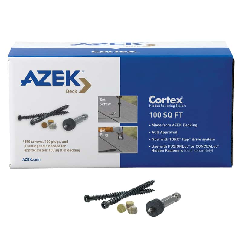 Azek Cortex 2-3/4 in. L Island Oak Torx TTAP Star Head Hidden Deck Fastener  350 lb Ace Hardware