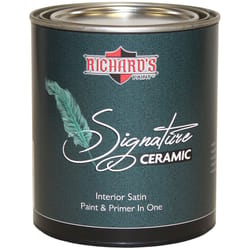 Richard's Paint Signature Series Plus Satin Tint Base Water-Based Paint and Primer Interior 1 qt