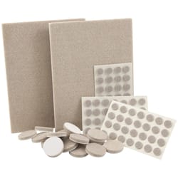 Softtouch Felt Self Adhesive Protective Pad Beige Assorted Assorted in. W 102 pk