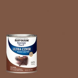 Rust-Oleum Painter's Touch Satin Nutmeg Water-Based Ultra Cover Paint Exterior and Interior 1 qt