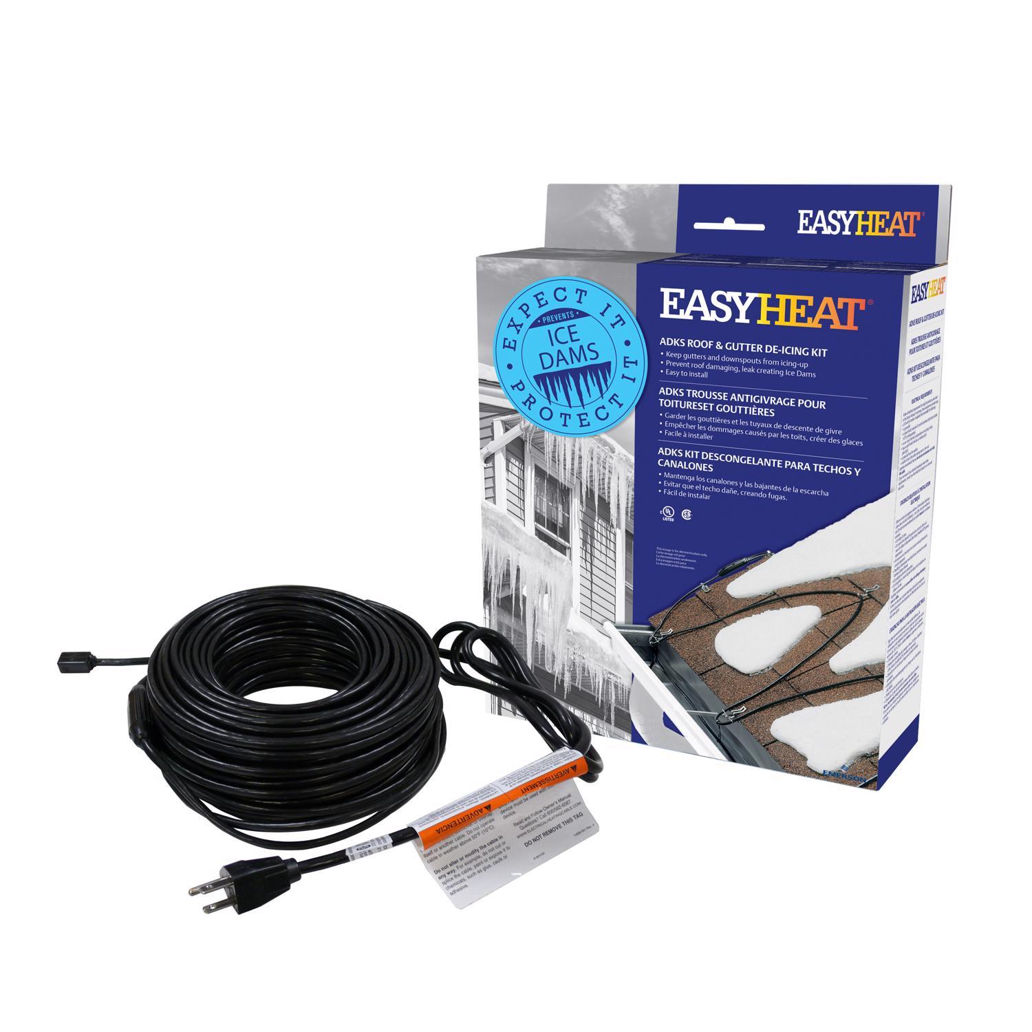 Easy Heat ADKS 60 ft. L De-Icing Cable For Roof and Gutter Sansujyuku sansujyuku.com
