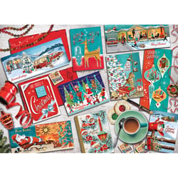 Cobble Hill Mid Mod Season's Greetings Jigsaw Puzzle 1000 pc