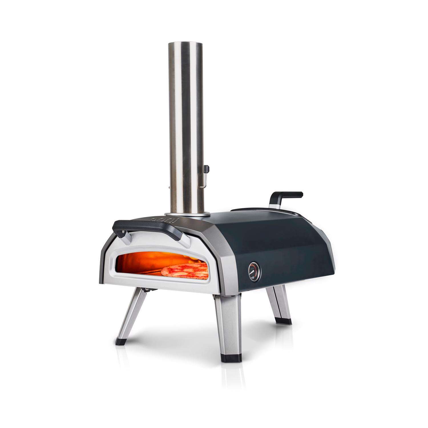 Ooni Karu Charcoal/Wood Chunk Outdoor Pizza Oven Black/Silver Ace