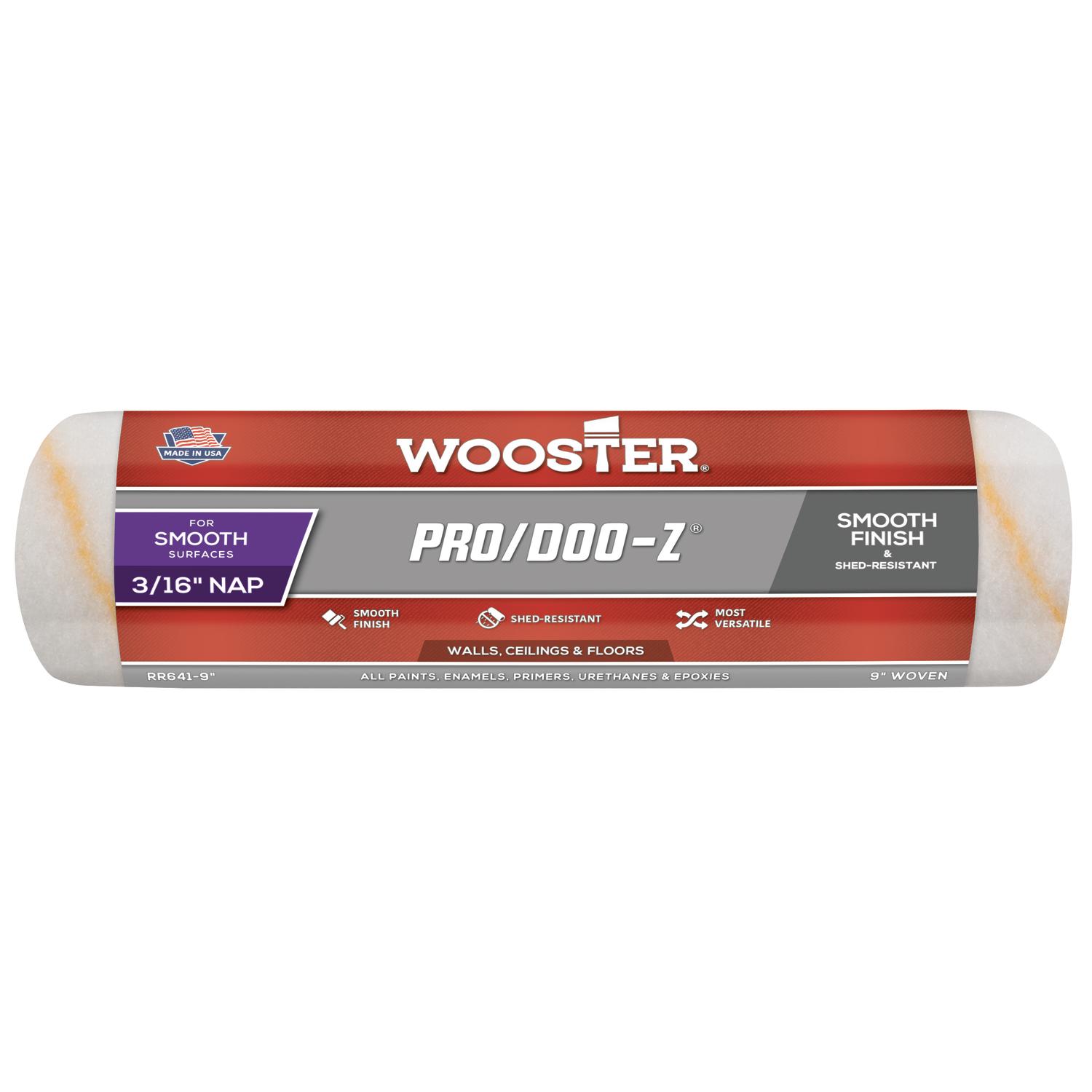 Photos - Putty Knife / Painting Tool Wooster Pro/Doo-Z Woven Fabric 9 in. W X 3/16 in. Paint Roller Cover 1 pk