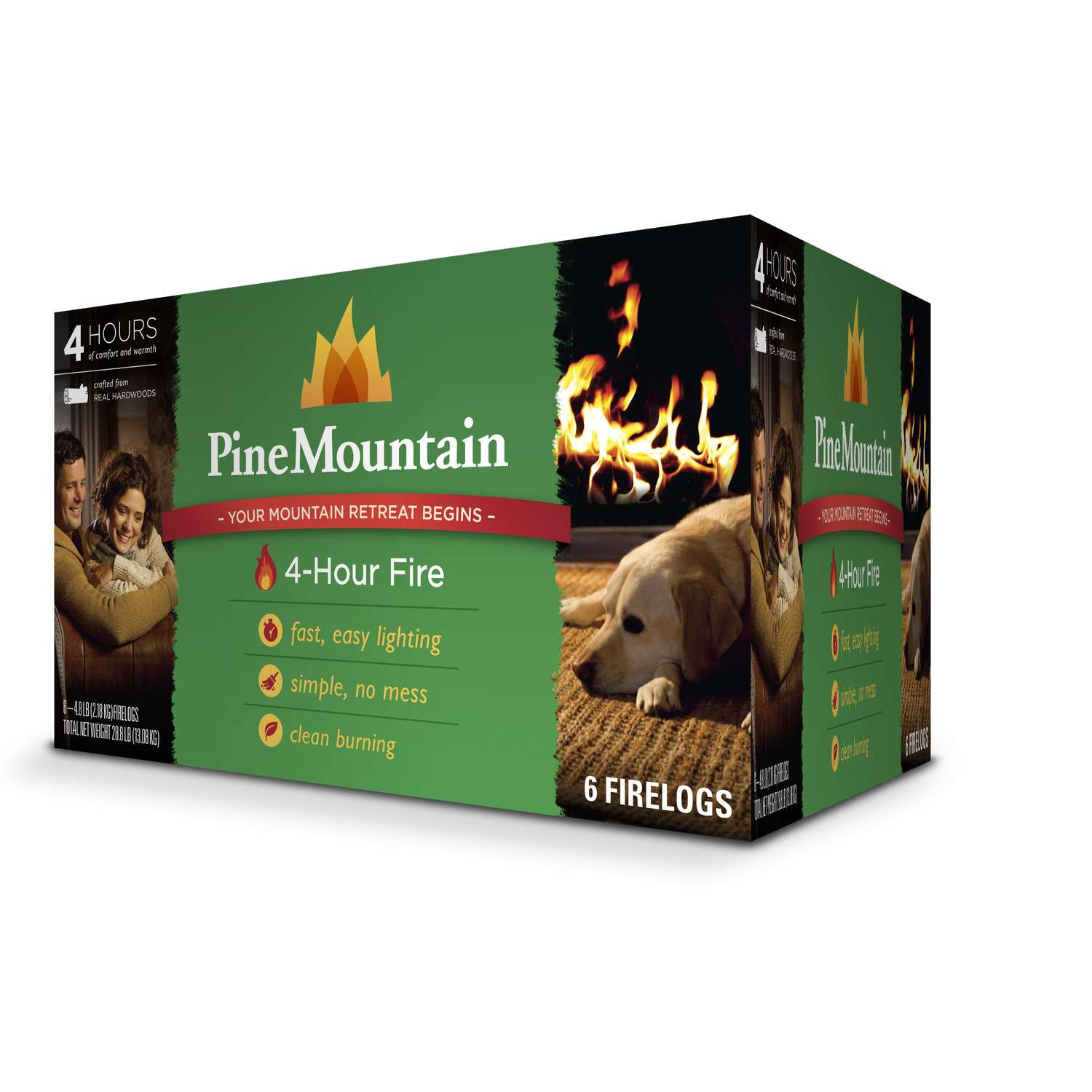 Pine Mountain Fire Log 6 pk Ace Hardware