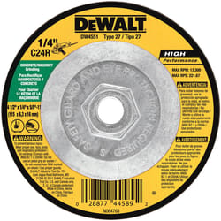 DeWalt High Performance 4-1/2 in. D X 5/8 in. Masonry Grinding Wheel