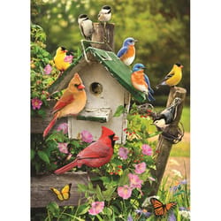 Cobble Hill Singing Around the Birdhouse Tray Puzzle Multicolored 35 pc