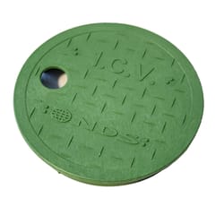 NDS 6.5 in. W X 0.75 in. H Round Valve Box Cover Green