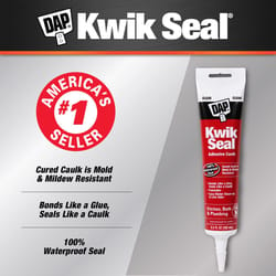 DAP Kwik Seal Clear Acrylic Latex Kitchen and Bath Adhesive Caulk 5.5 oz