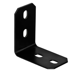 Hampton 4-7/8 in. H X 3 in. W X 1/8 in. D Black Steel Inside L Corner Brace