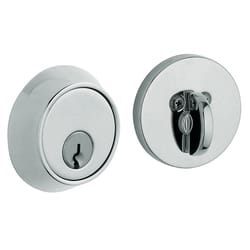 Baldwin Estate Polished Chrome Brass Single Cylinder Deadbolt