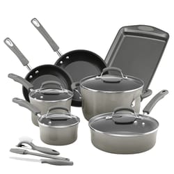 Rachael Ray Aluminum Cookware Set Gray