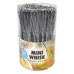 R&M International Corp Silver Chrome Plated Steel Mini Whisk