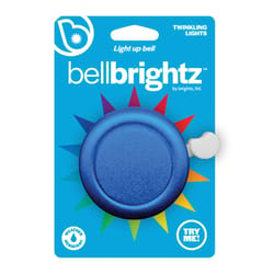 Brightz Bell Brightz Blue LED Bike Accessory ABS Plastics 1 pk