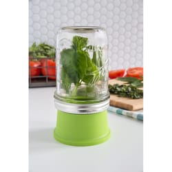 Jarware Green Plastic Herb Saver Lid