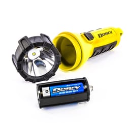 Dorcy 55 lm Black/Yellow LED Flashlight AA Battery